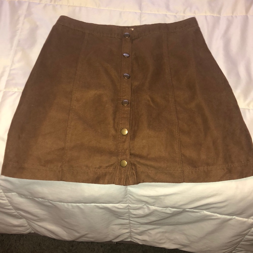 Hollister brown skirt